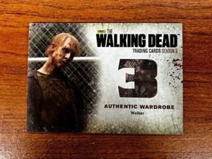 The Walking Dead Season 3 Part 2 Authentic WALKER Wardrobe Card W2 - Picture 1 of 2