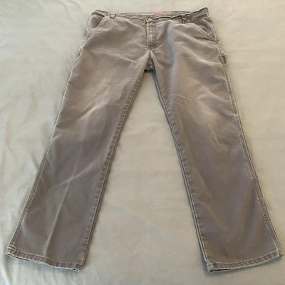 Pantalones Dickies Flex Para Hombre 38x32 Gris Ajuste Regular Trabajo Carpintero Utilidad Elastizados Foto 1 de 4