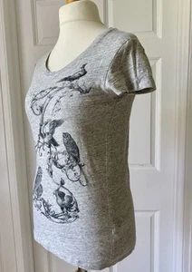 AllSaints Spitalfields Ornate Branded Tee Size 10 - Picture 1 of 9