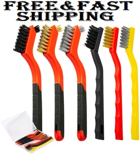 Juego de 6 cepillos de alambre para limpiar óxido, limpiar escoria de soldadura, eliminar suciedad de pintura - Imagen 1 de 8