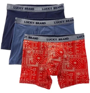 LUCKY BRAND BOXER X3 - 243 BANDANA - MEDIUM - MEN BRIEF UNDERWEAR PACK P436 - Picture 1 of 2