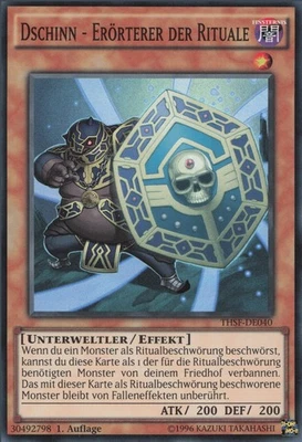 YuGiOh Dschinn - Erörterer der Rituale THSF-DE040 Super Rare Good unl. - Bild 1 von 2