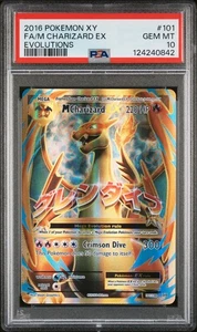 PSA 10 M Charizard EX 101/108 XY Evolutions Full Art FA Pokemon Card - Picture 1 of 2