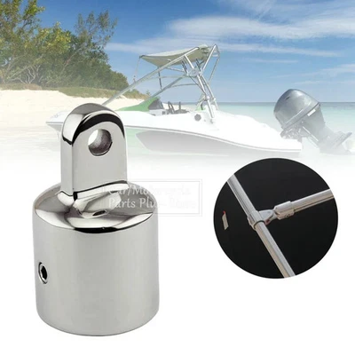 20mm/22mm/25mm Boat Eye End Cap Bimini Top Fittings 316 Stainless Steel Hardware - Image 1 of 4