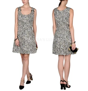 STELLA MCCARTNEY DRESS COTTON LEOPARD PRINT BUCKLE DETAIL IT 40 US 4 - Picture 1 of 11