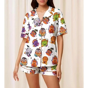 Conjunto de pijama nostálgico de Halloween de los años 90, ropa de dormir cómoda para mujer, ropa de estar” - Imagen 1 de 10