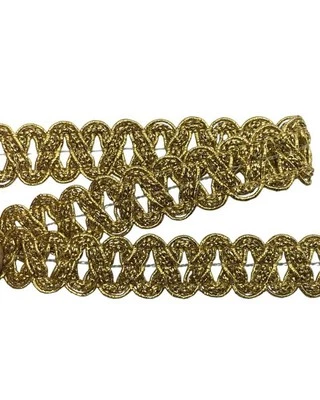 TOMASELLI MERCERIA Passamaneria Copripunto Ondulato Serpentina Lurex Bordo Ricamo Filo Lamè Alto 18