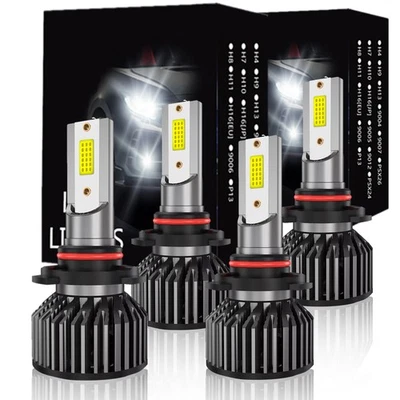 Para Ferrari F355 Berlinetta 1994-1996 4 Piezas 9005 9006 Faros LED Bombilla Foto 1 de 4