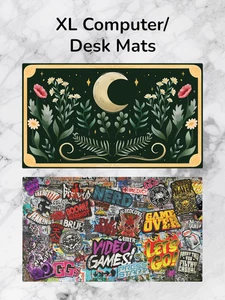 XL Maus/Schreibtisch Matte Floral Natur Gamer Gaming Designs Neopren Computermatte - Bild 1 von 7