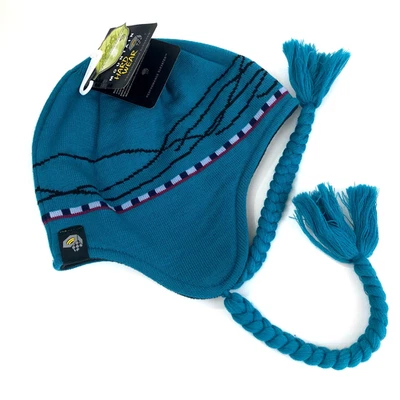 Mountain Hardware Lunetta Gorra de Esquí Gorro Sombrero Orejeras Borlas Azul - 2015 Foto 1 de 4