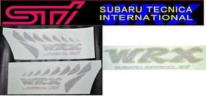 SUBARU GC8 Impreza WRX STI Fender Side &Trunk PINK Decal Sticker Set OEM JDM - Picture 1 of 1