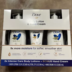 Dove 2 X Intense Care Body Lotion 13.5 FL OZ + Bonus Hand Cream 3 FL OZ, 1617825 - Picture 1 of 6