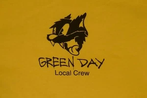 Camiseta Green Day Tour Black Cat Billie Joe Armstrong Local Crew XL - Imagen 1 de 7