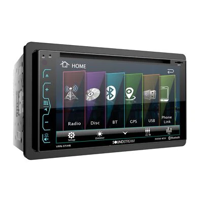 7" Multimedia Touchscreen Headunit W/ Bluetooth and NAV Soundstream VRN-65HB - Image 1 of 4