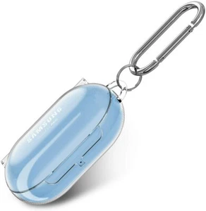 For Galaxy Buds Plus (2020) Hard Transparent Case Protective Cover with Keychain - Picture 1 of 10