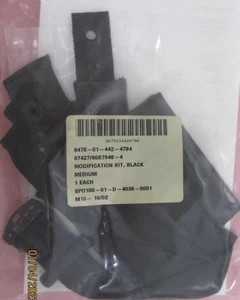 Gentex HGU-55/P HGU-68/P MEDIUM chin strap nape set pilot flight helmet, BLACK, - Picture 1 of 3