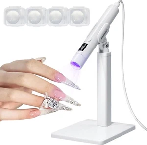 UV Light for Nails, Mini U V LED Nail Lamp Handheld with Stand, Portable Nail... - Picture 1 of 7