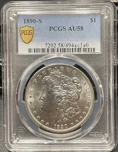 1890-S MORGAN DOLLAR GORGEOUS LUSTER & STRIKE - Picture 1 of 6