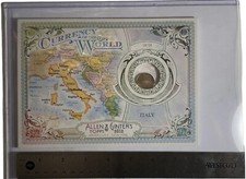 2012 Topps Allen & Ginter's Currency of the World Italy Coin & Card CW-17 #/50