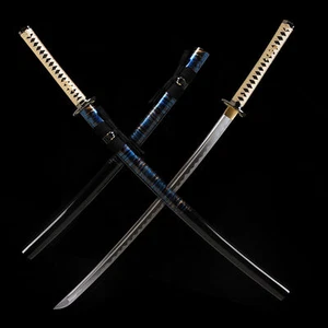 Japanese Samurai Sword Katana Full Tang Sharp 1095 Carbon Steel Battle Ready - Picture 1 of 14