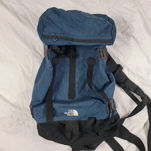 The North Face Adults Blue Black Hiking Backpack Camping Trails Summer Travel - Picture 1 of 8