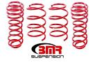 BMR Lowering Springs 1.25&quot; Front 1.50&quot; Rear Coil Red Ford Mustang Set of 4