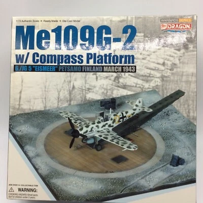 Dragon Wings 1:72 Die-Cast Plane 50163 Me109G-2 w/ Compass Platform Finland 1943 - Image 1 of 4