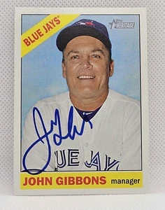 Tarjeta Topps Heritage 2015 firmada con autógrafo de John Gibbons #279 Toronto Blue Jays - Imagen 1 de 1