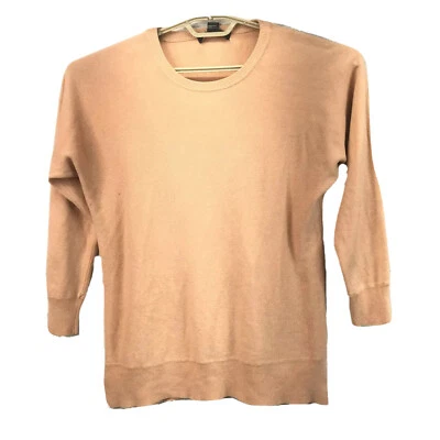 Forever 21 Womens 3/4 Sleeve Shirt Sweater Round Neck Blouse Brown Size Medium - Image 1 of 4