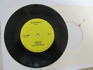 Old 33 RPM 7" Record - Educational Reading Service ERS-11 - Black Beauty - Imagen 1 de 2