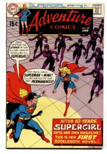 ADVENTURE COMICS #381 comic book First SUPERGIRL SOLO BOOK-DC - Picture 1 of 2