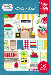 Libro de pegatinas álbum de recortes Echo Park Paper A SLICE OF SUMMER - Imagen 1 de 2
