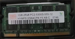 Hynix HYMP512S64CP8-Y5 1GB PC2-5300 DDR2 SODIMM - Picture 1 of 1