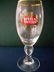 Stella Artois Belgium Wine Beer Glass Gold Rimmed 6.5 ". 1 Glass