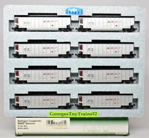 KATO N GAUGE BNSF RAILWAY SWOOSH BETHGON COALPORTER 8-CAR SET 106-4625 BNIB - Picture 1 of 8