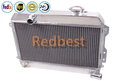 Radiador de aluminio de 3 filas para camioneta base 68-73 Datsun 510 521 620 1,6 L I4 CU487 Foto 1 de 4