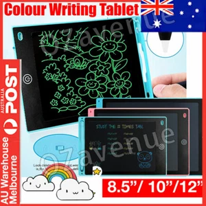10"/ 12" LCD Writing Tablet Drawing Board Colorful Doodle Handwriting Pad AU - Picture 1 of 18