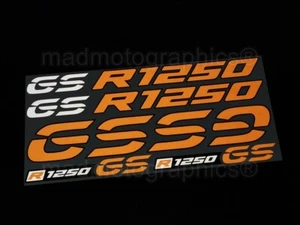 R1250GS Reflective fairing stickers decals bmw r1250 GS Adventure top case Orang - Picture 1 of 7