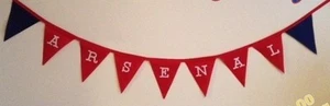 Arsenal Football Club Fabric Bunting Banner Bedroom CHRISTMAS Gift RED & BLUE - Picture 1 of 1