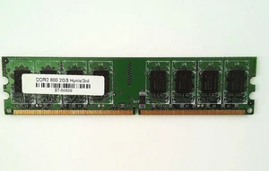 Hynix 🔧 2GB DDR2-800 (PC2-6400U) Desktop Memory Module 🟥 ☆ - Picture 1 of 2