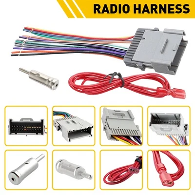 Radio Stereo Install Car Wire Harness Cable Adapter Chevy For Buick GMC Pontiac Foto 1 de 4
