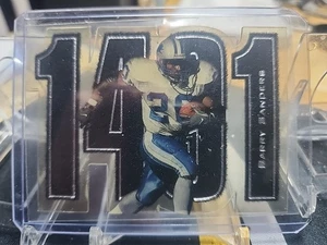 1999 PLAYOFF PRESTIGE SSD INSIDE THE NUMBERS BARRY SANDERS DIE-CUT INSERT #IN20 - Picture 1 of 2