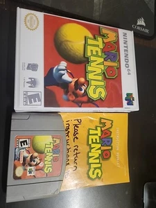 N64 Mario Tennis Authentic w/Manual and Case - Picture 1 of 6