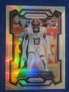 2023 Panini Prizm #399 Emmanuel Forbes RC Rookie Commanders Silver Prizm - Bild 1 von 2