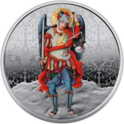 Ukraine , Ten Hryvnya ,  10 UAH Archangel Michael Military Silver 2025 Presale - Image 1 of 2