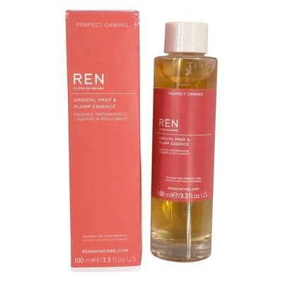 REN Perfect Canvas Smooth Prep & Plump Essence 100 ml piel sensible vegana NUEVO Foto 1 de 4