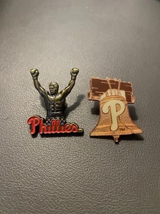 Philadelphia Phillies Pin Lot - Rocky Statue & Liberty Bell Officially Licensed - Picture 1 of 2