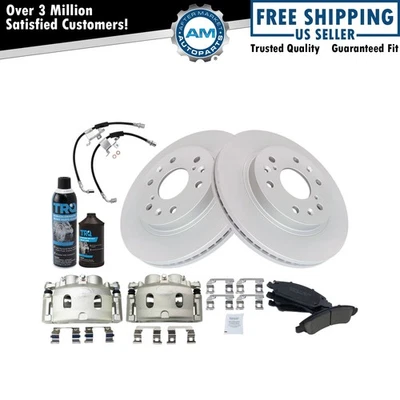 Kit de pastillas de freno y rotor premium con recubrimiento en G para Cadillac Chevrolet GMC Foto 1 de 4