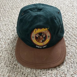 Vintage Cabela's Outdoor Gear Hunting Deer Duck Canvas Hat - Made in USA - Green - Picture 1 of 10
