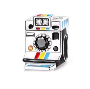 Charm Anhänger für Armband Polaroid Kamera Fotos Silber Edelstahl Geschenkidee - Bild 1 von 2